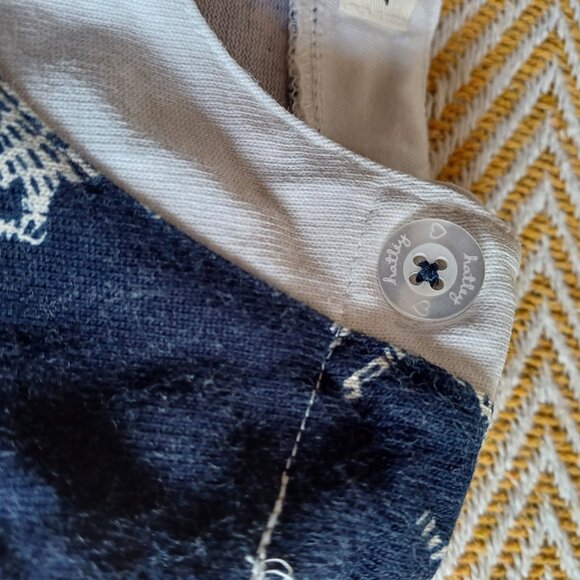 Hatley Navy Blue Horses Casual Girl's Dress Size 8 - Picture 4 of 9